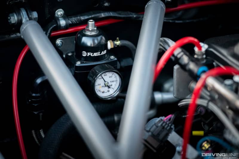 An upgraded fuel system was needed to keep up with the built Chevy LS1 engine in this Datsun 280Z