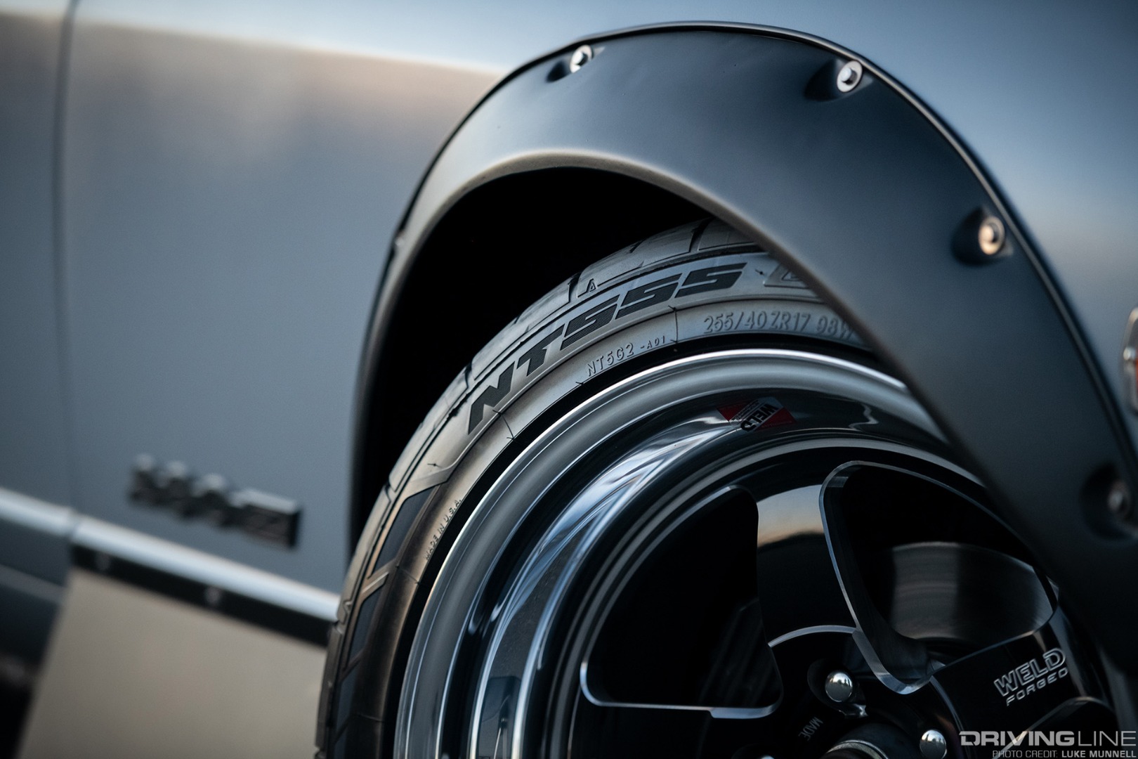 Nitto NT555 G2 tires wrap the Weld RT-S S77 wheels on Josh Wilson's Datsun 280Z