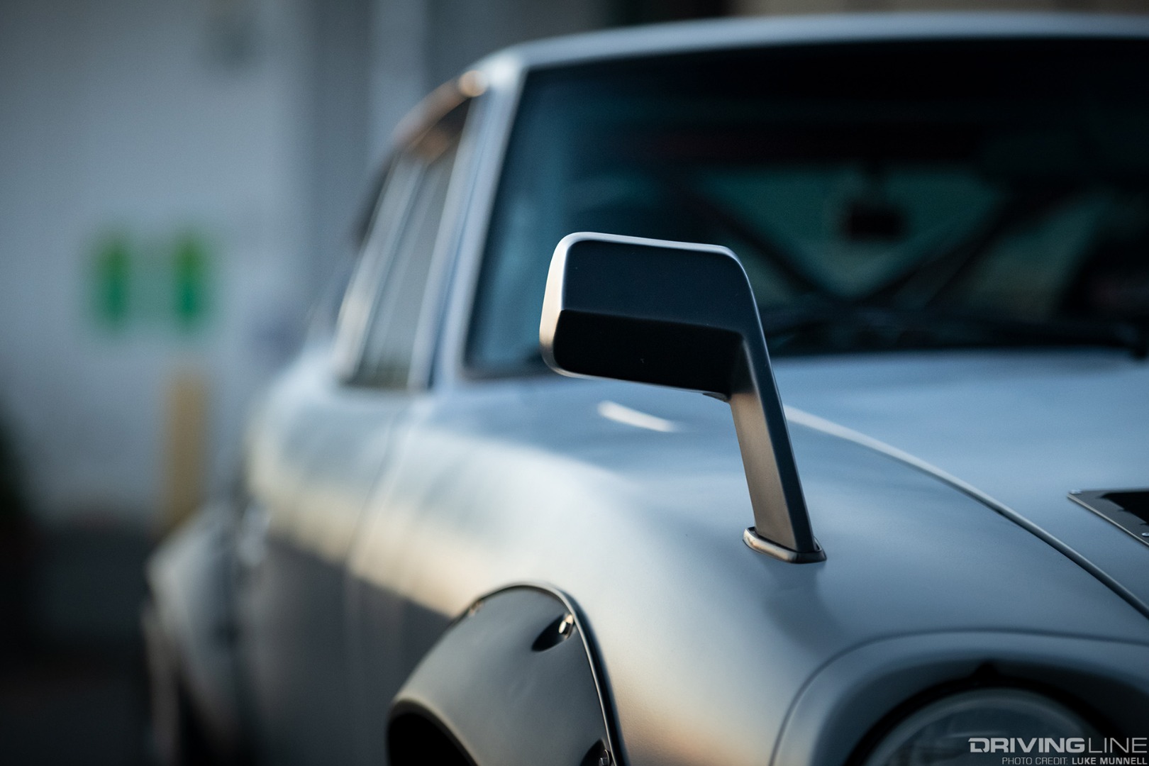 The fender mirrors on Josh Wilson's Datsun 280Z are completely custom