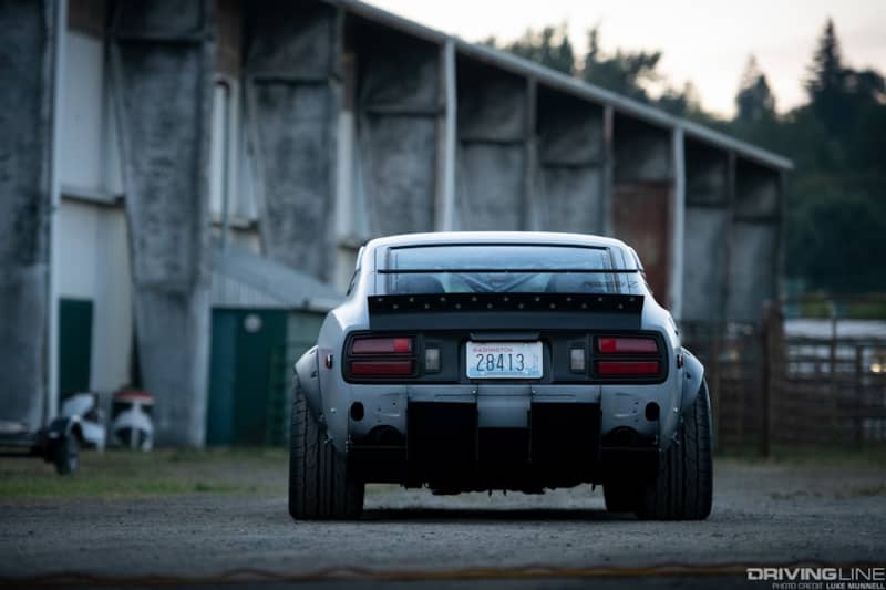 280Z on Nitto NT555 G2 Tires rear view
