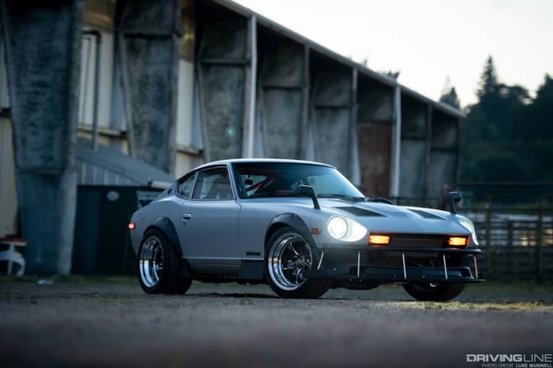 Josh Wilson's 280Z got a new paint job after a run-in with a telephone pole on the way to a car show