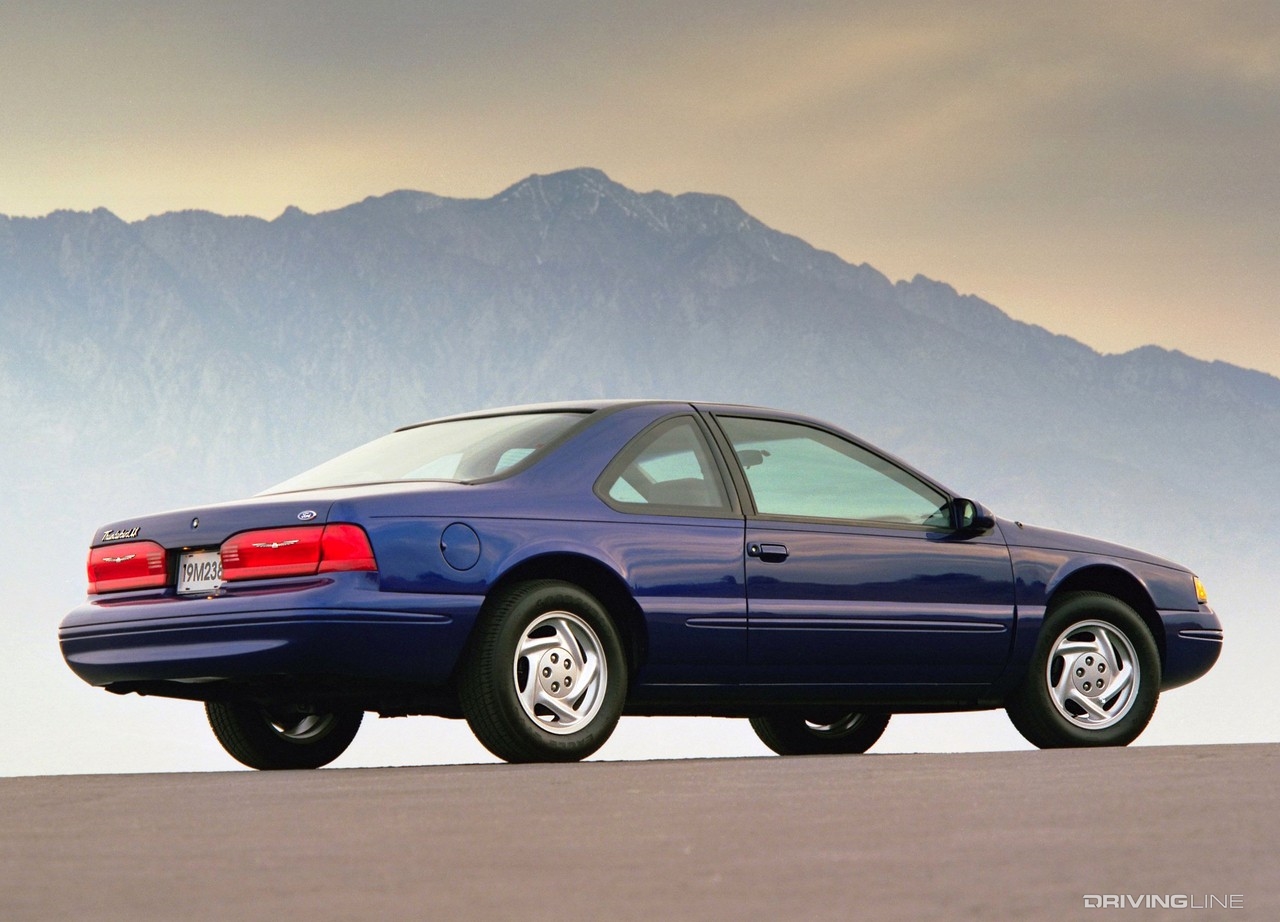 Ford Thunderbird blue rear 3/4