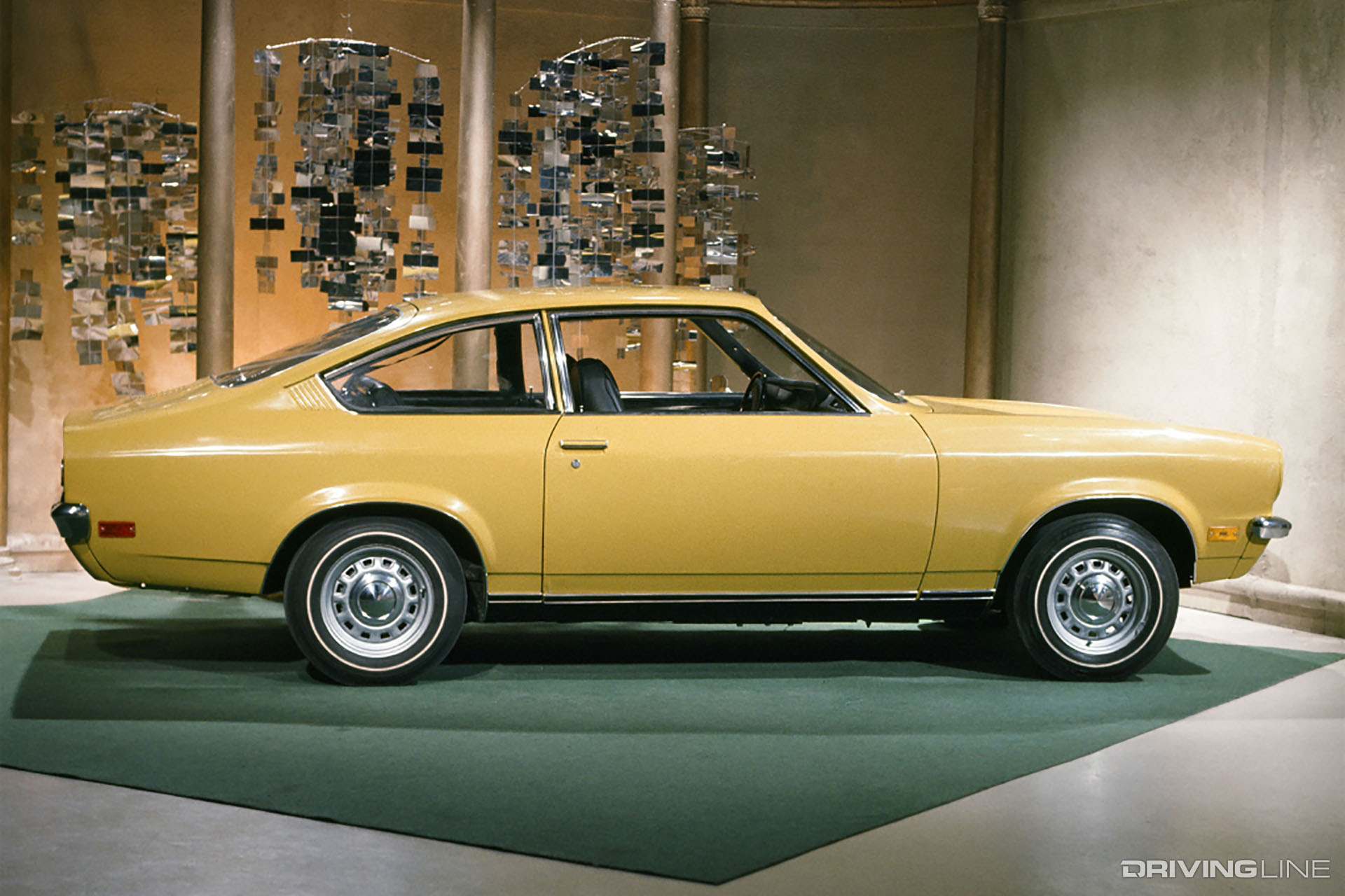 Chevy Vega Two-Door Gold Side View