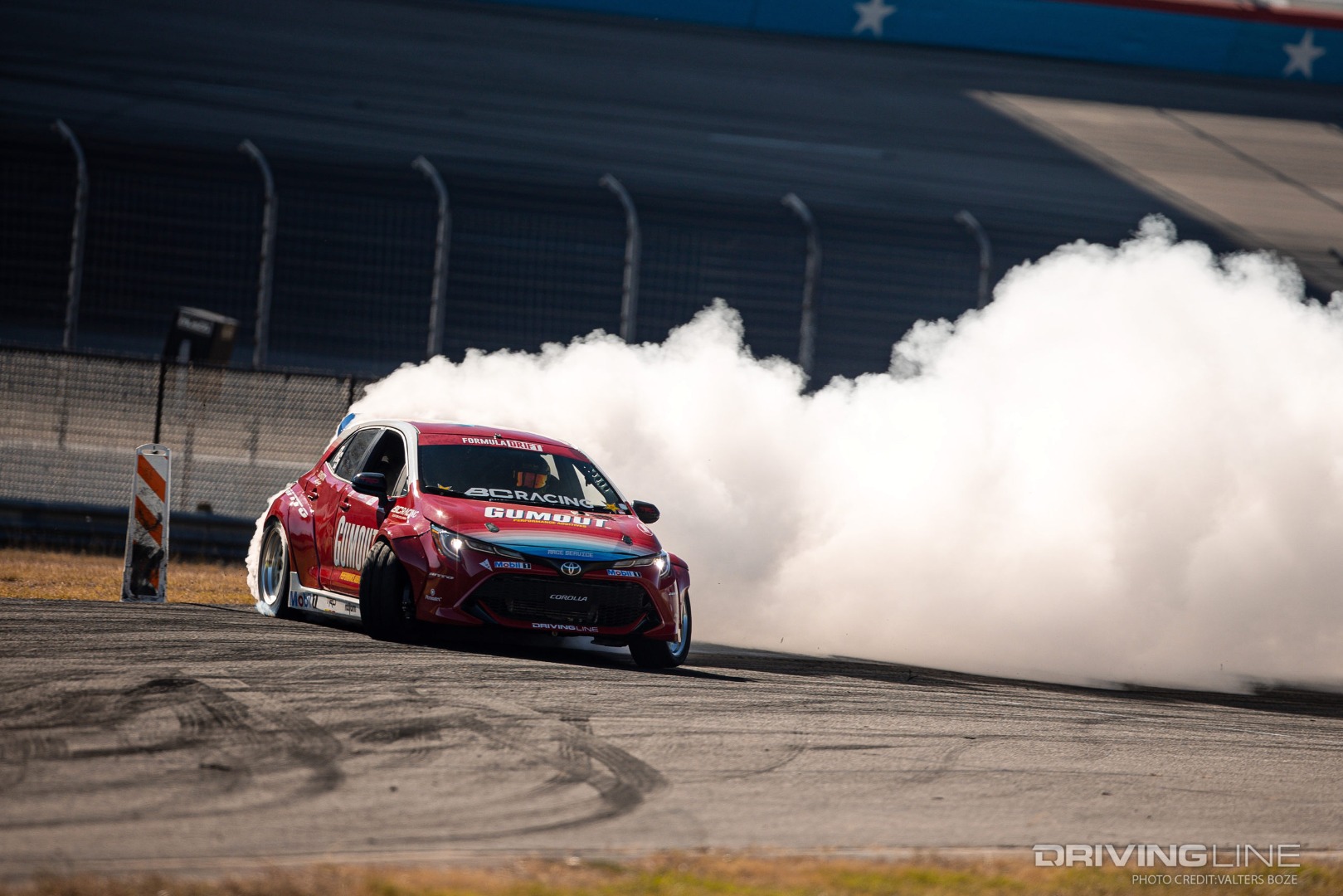 Ryan Tuerck won his first battle at Formula Drift Round 6 against rookie Tyler Nelson