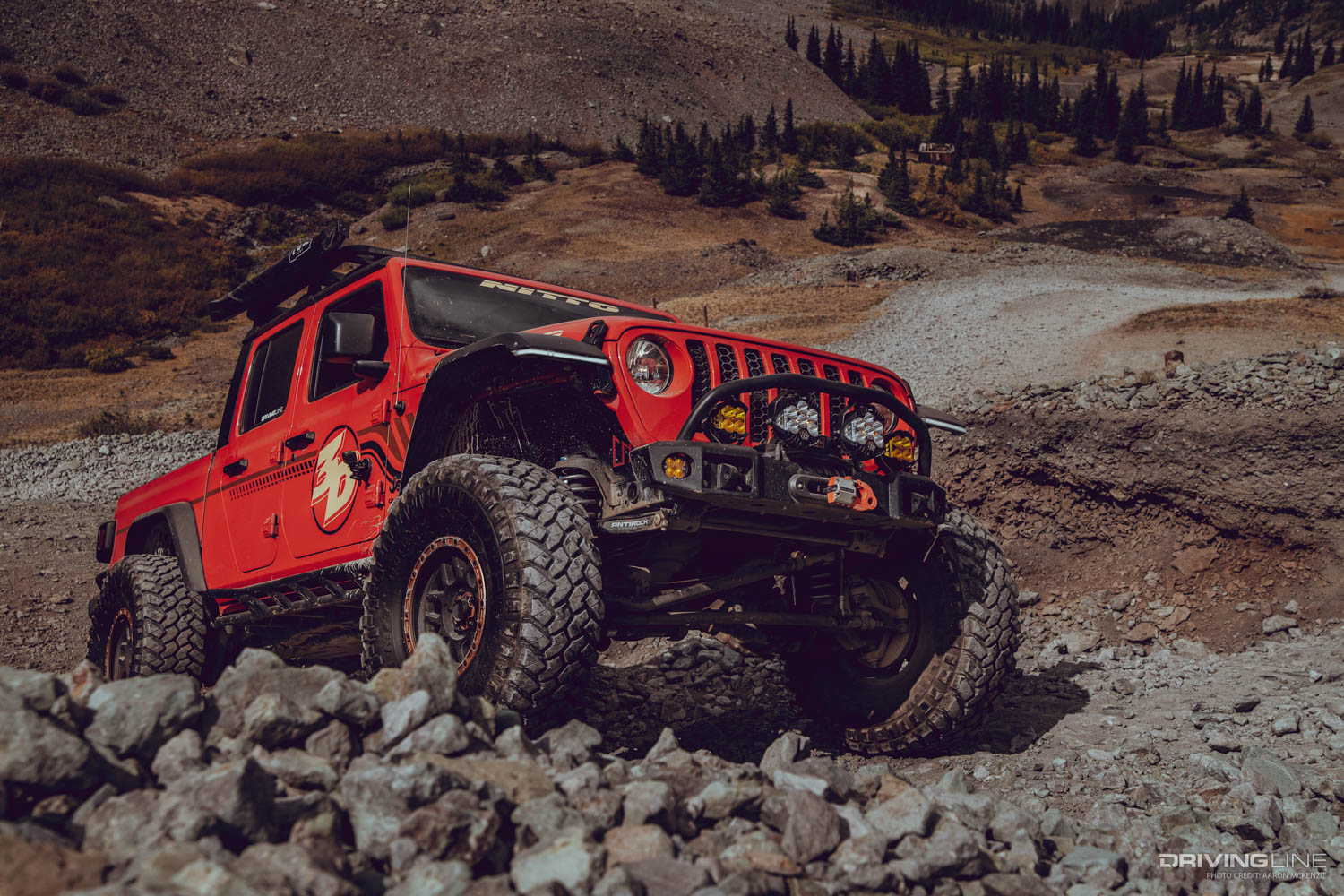 Jeep rock crawling at Imogene pass