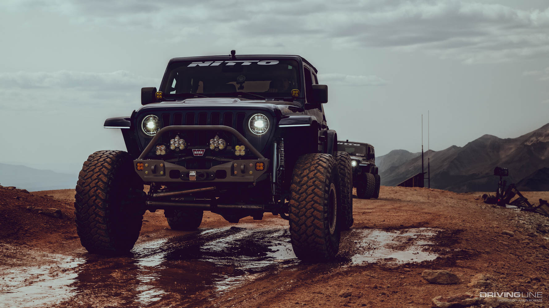 Nitto Trail Grappler tires on a jeep at Imogene pass