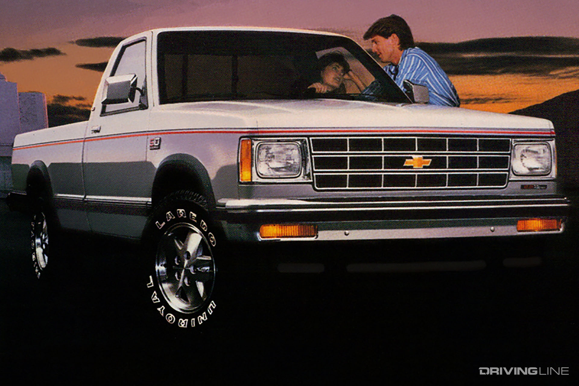 Chevy S-10 First Gen Silver and White