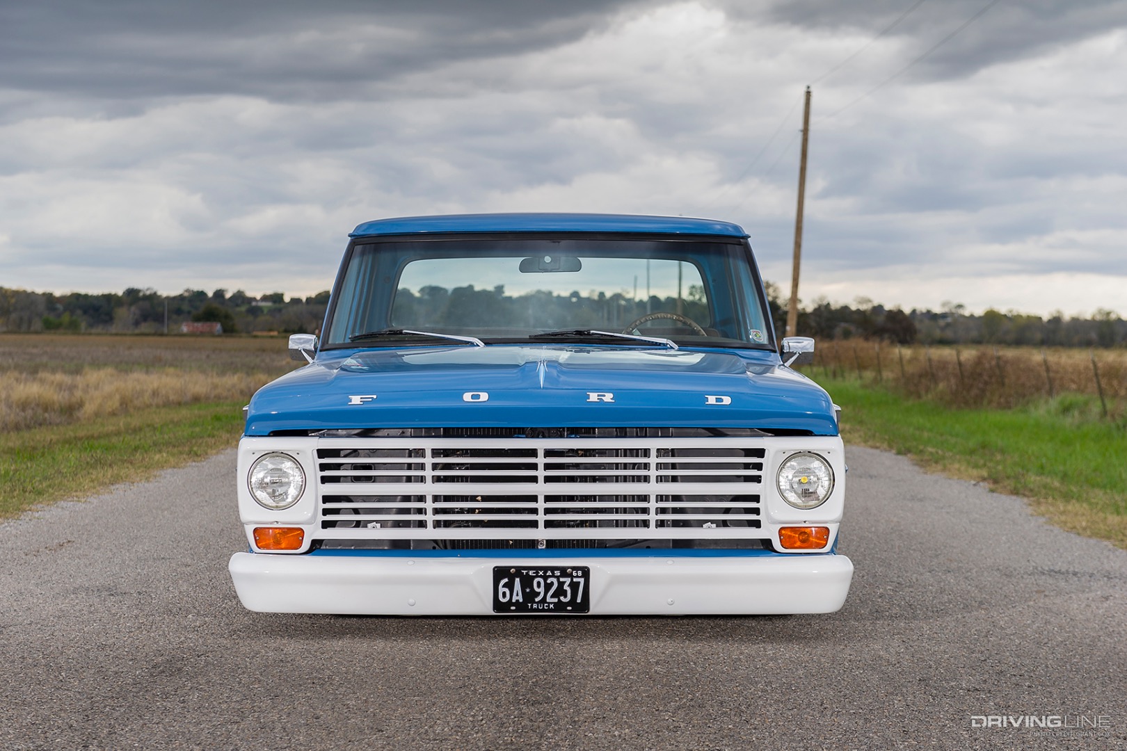 Grille of Karleigh Campbell's '68 Ford F100