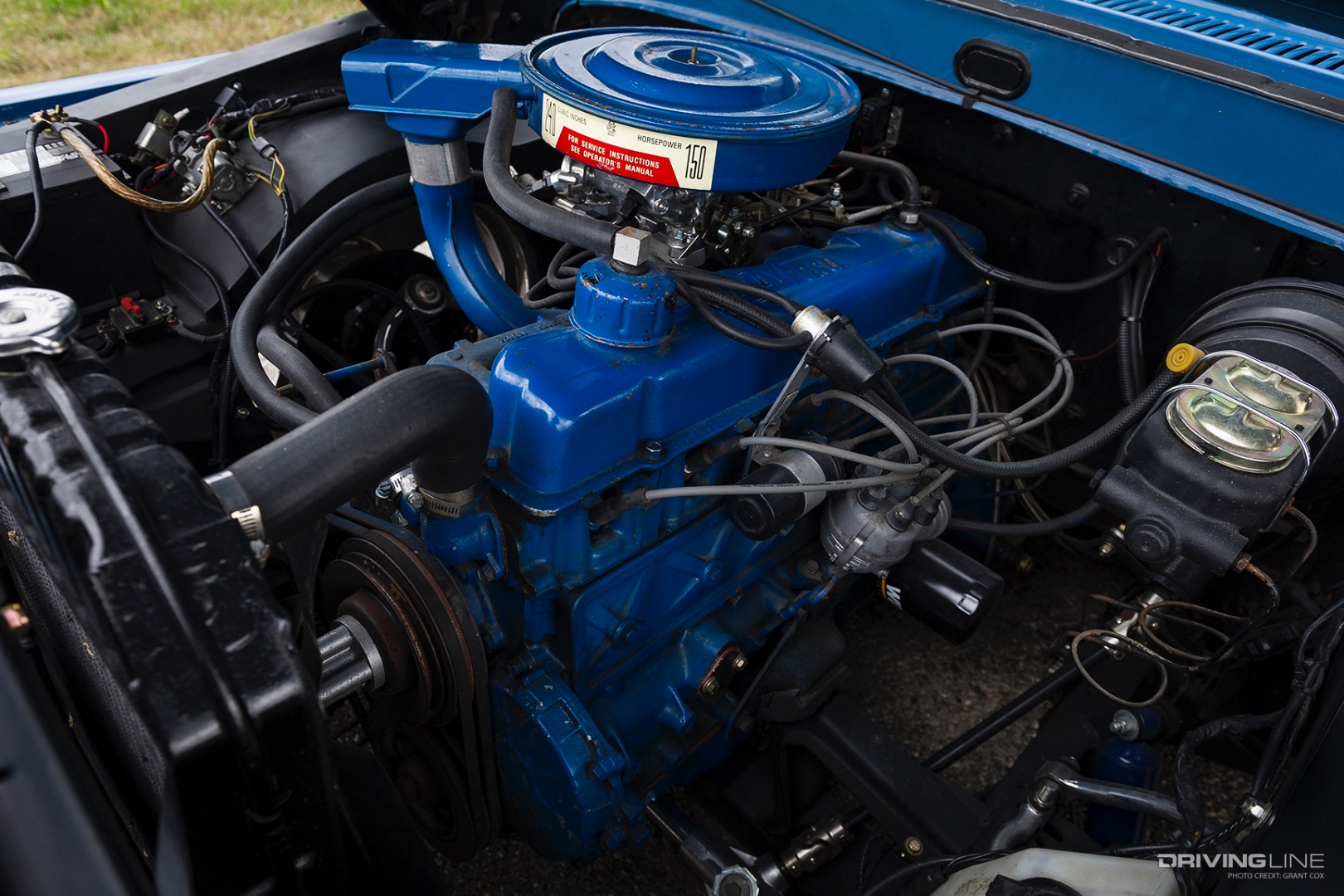 Inline-six engine of Karleigh Campbell's '68 Ford F100