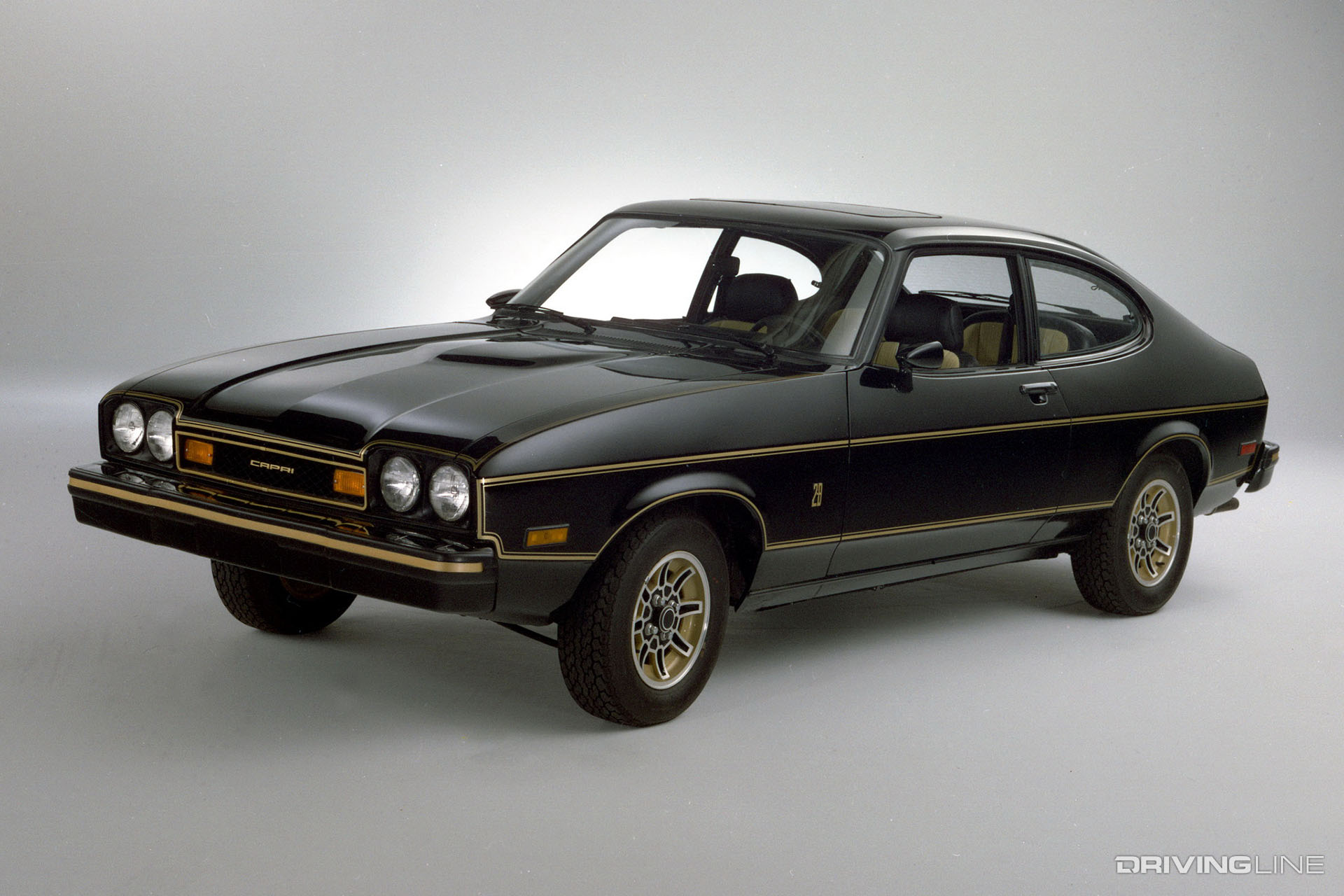 Ford Capri Black and Gold