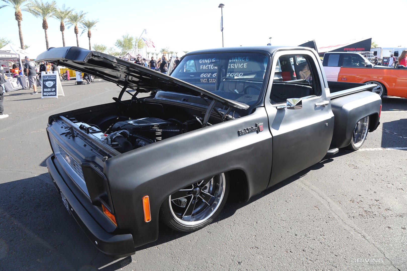 Dino Battilana’s “Black Widow” ’74 Chevy C10 Step Side