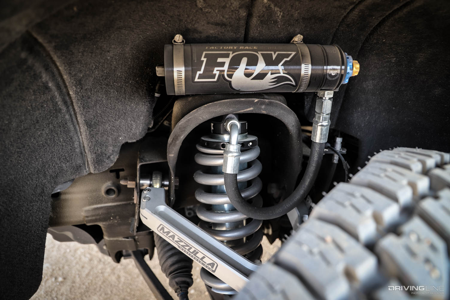 2015 Chevrolet Silverado with Fox shocks and mazzulla A arms