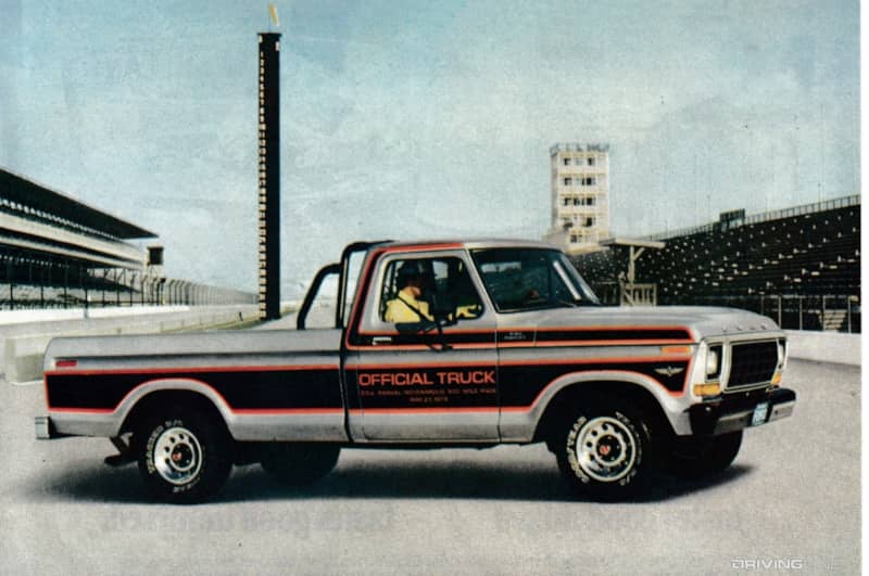 Ford Indy 500 Truck at race track