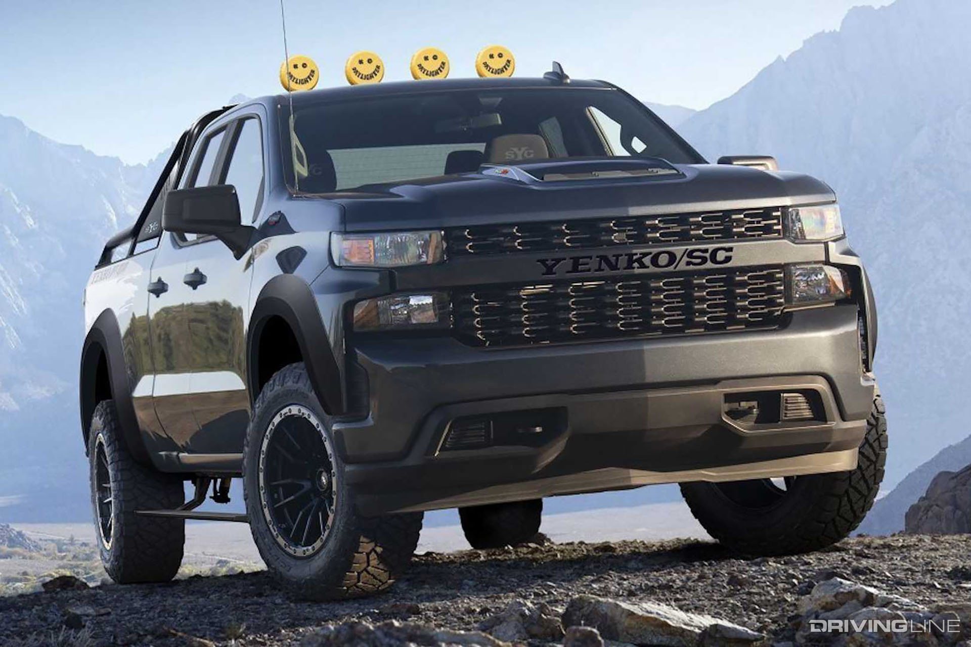 2021 Yenko Off Road Silverado Gray on Nitto Ridge Grappler Tires