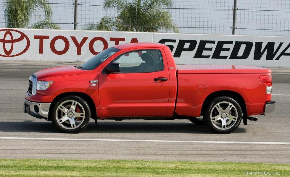 Toyota Tundra TRD Supercharged on race track