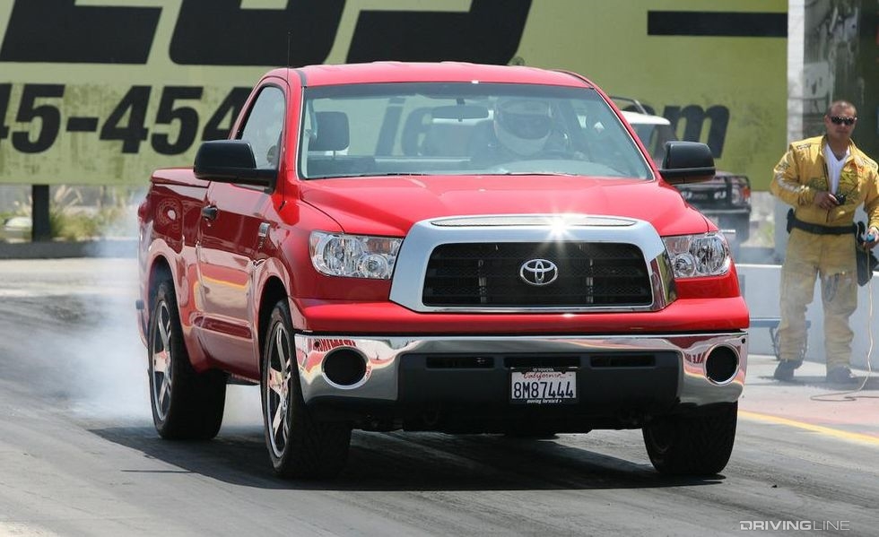 Toyota Tundra TRD Supercharged at drag strip