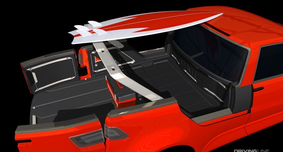 GMC Granite concept pop-up cargo storage