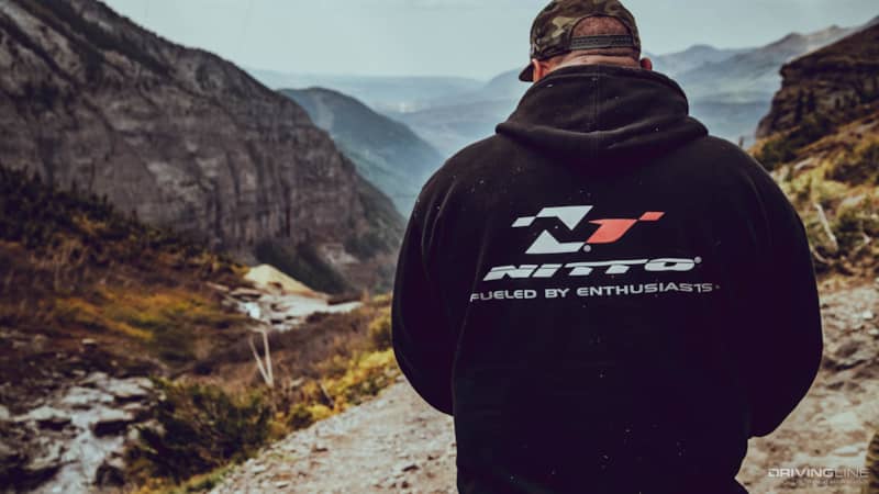 Mel Wade looking at the view in black bear pass