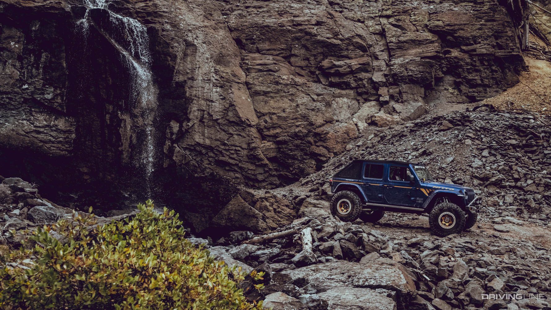 bridal veil falls in black Bear pass