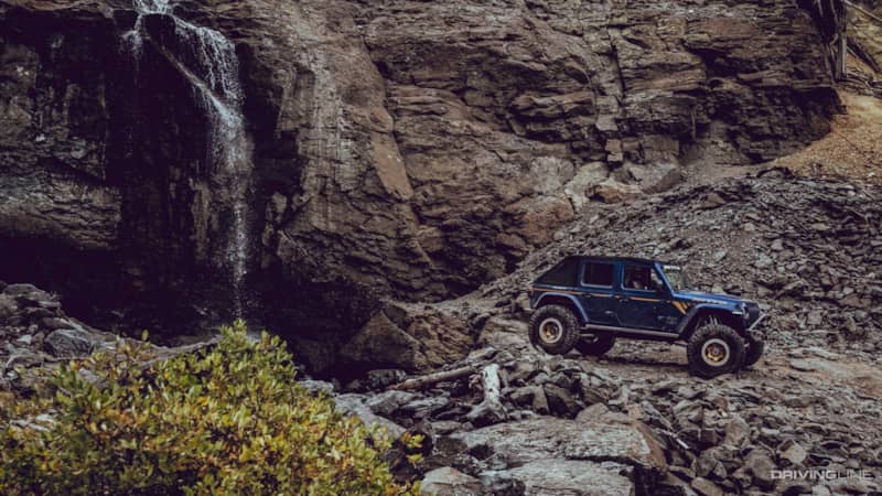 bridal veil falls in black Bear pass