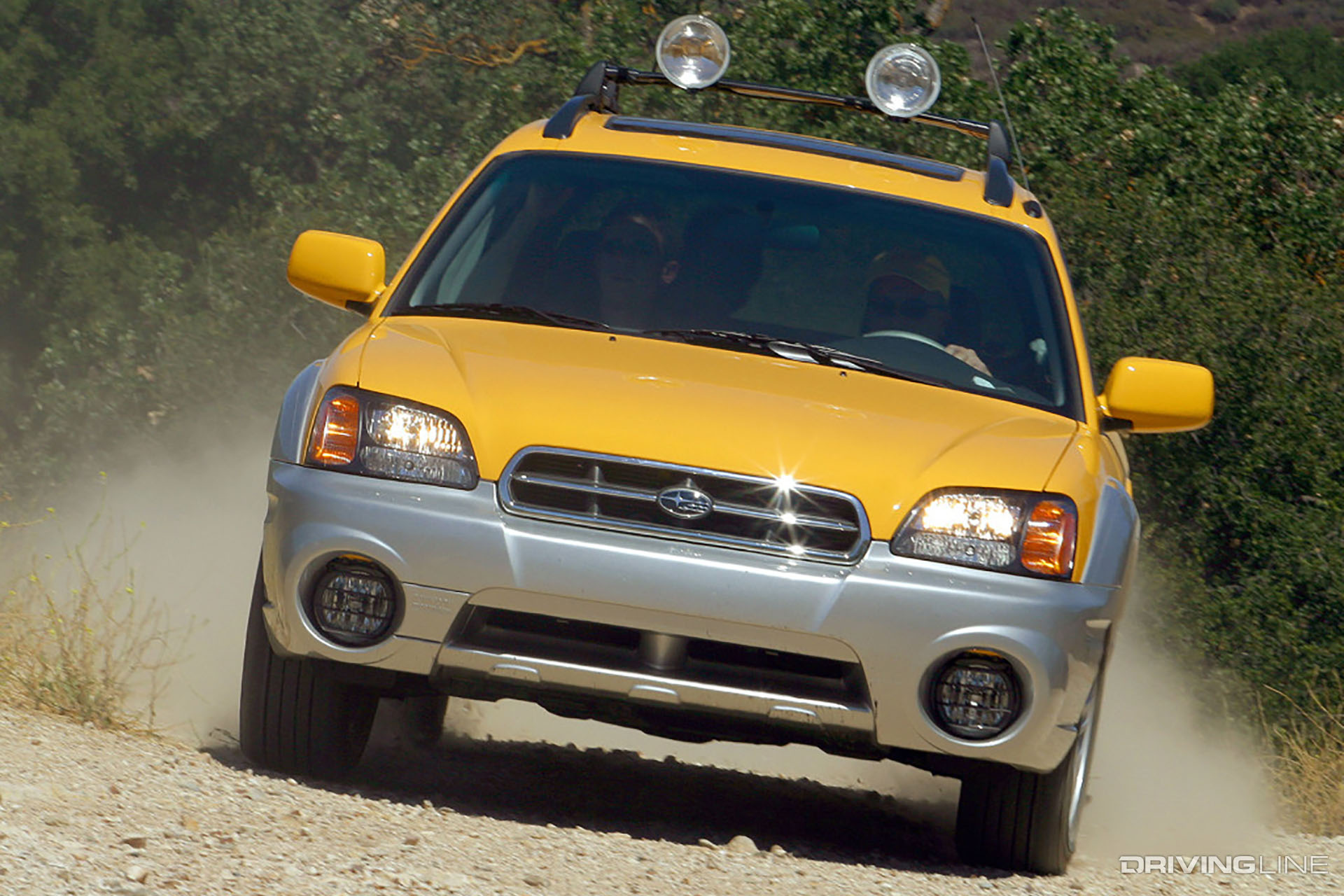Subaru Baja Yellow Front View