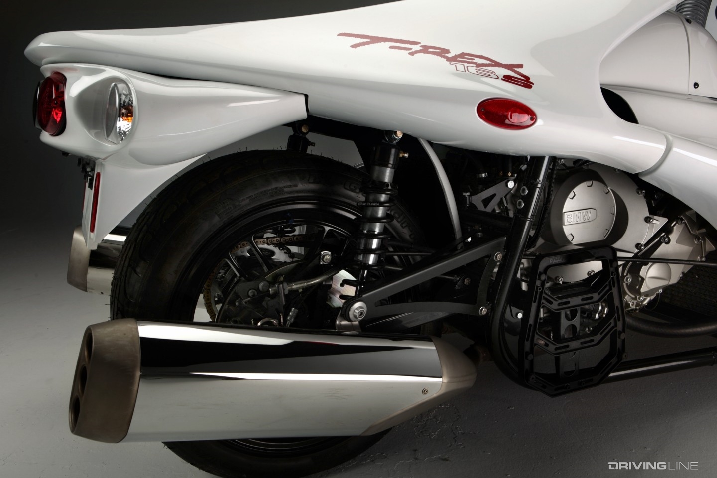 Campagna Motors T-Rex close up suspension