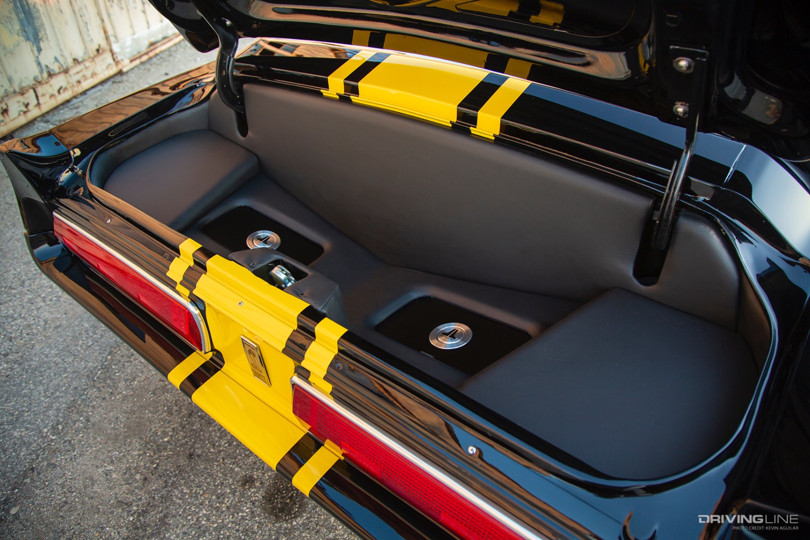 Stereo of Ricky Quintero's Helleanor '68 Mustang