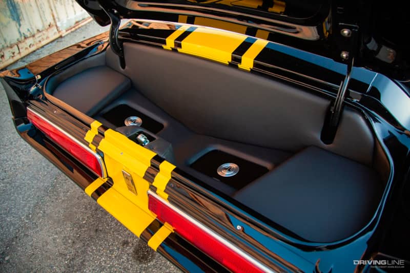 Stereo of Ricky Quintero's Helleanor '68 Mustang