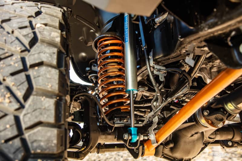 Jeep JL upgraded suspension components