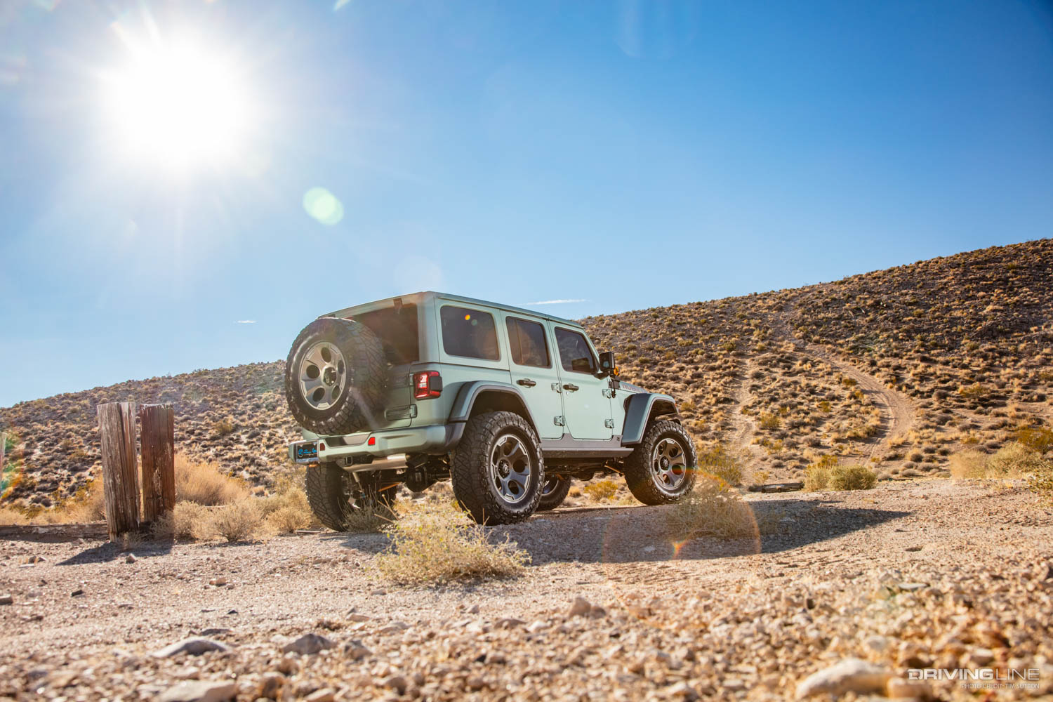 Jeep JL in the desert sun