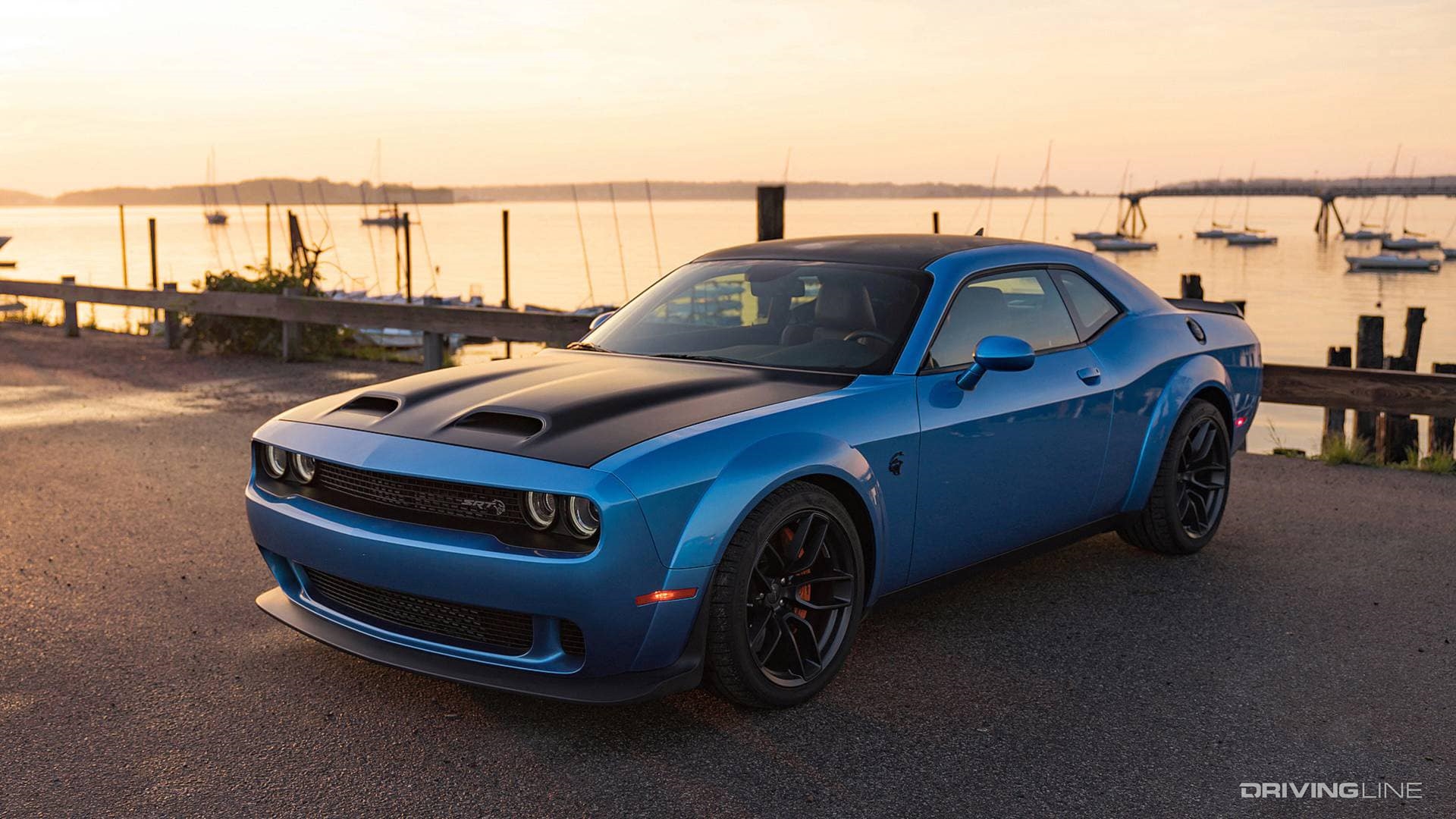 Dodge Challenger Hellcat Redeye at marina