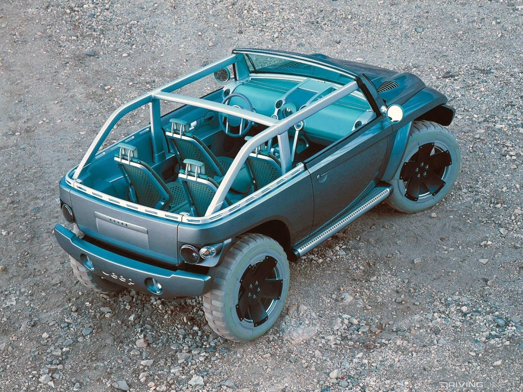Jeep Willys Concept top view from behind