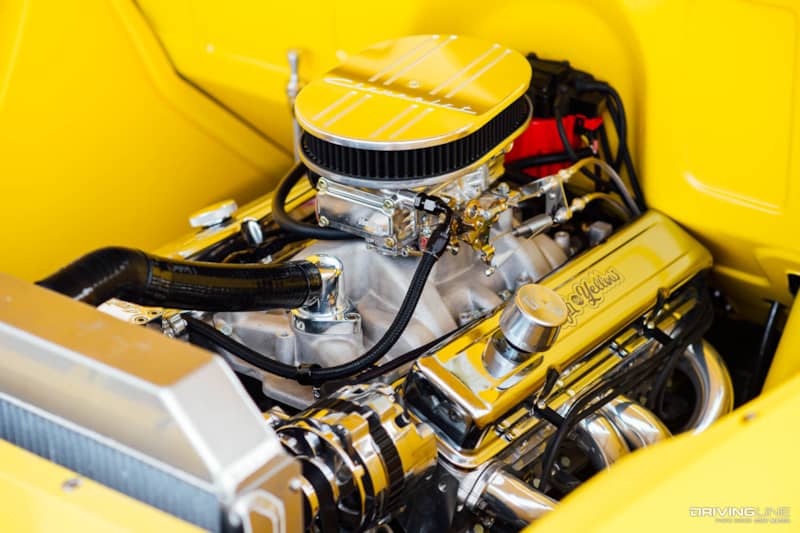 Small block Chevy 350ci in High Yellow custom 1956 Chevy Truck
