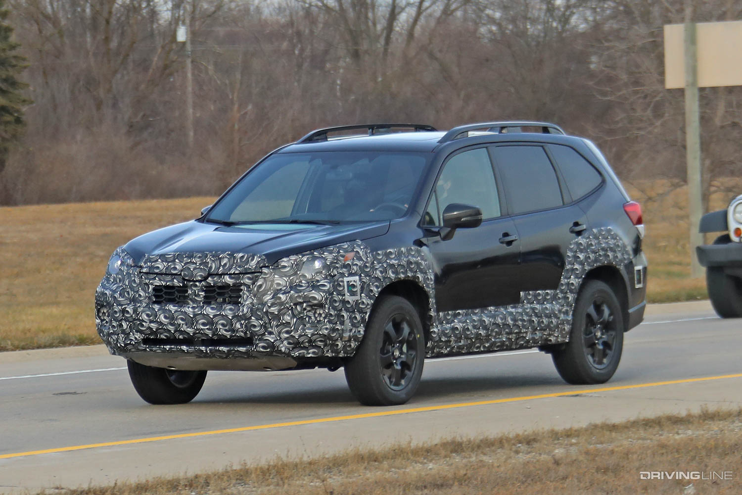 New CSUV 2022 Subaru Forester spy photos