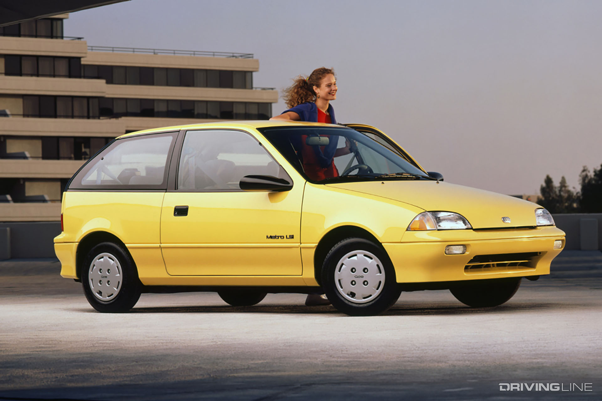 Geo Metro Hatchback Yellow