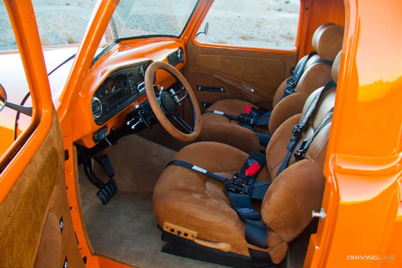 Interior of Bill Scarfe's '52 Chevy 3100