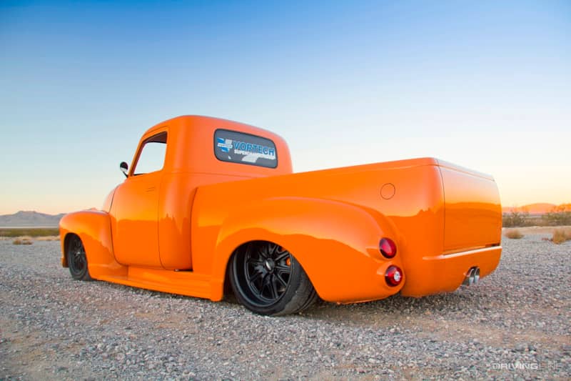 Rear of Bill Scarfe's '52 Chevy 3100