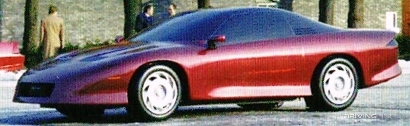 Front-wheel drive Chevrolet Camaro concept in red