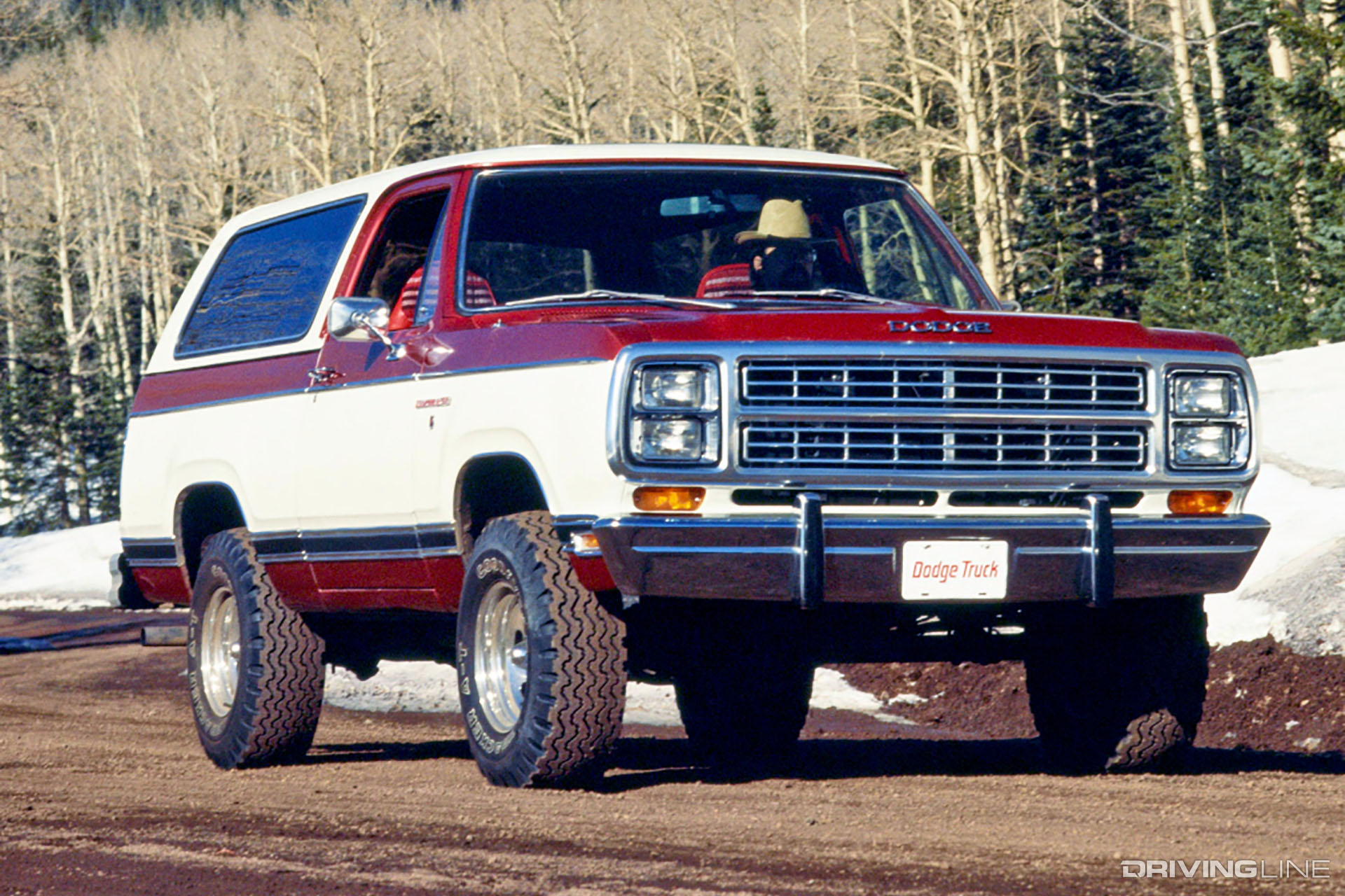 Dodge Ram Charger Red and White