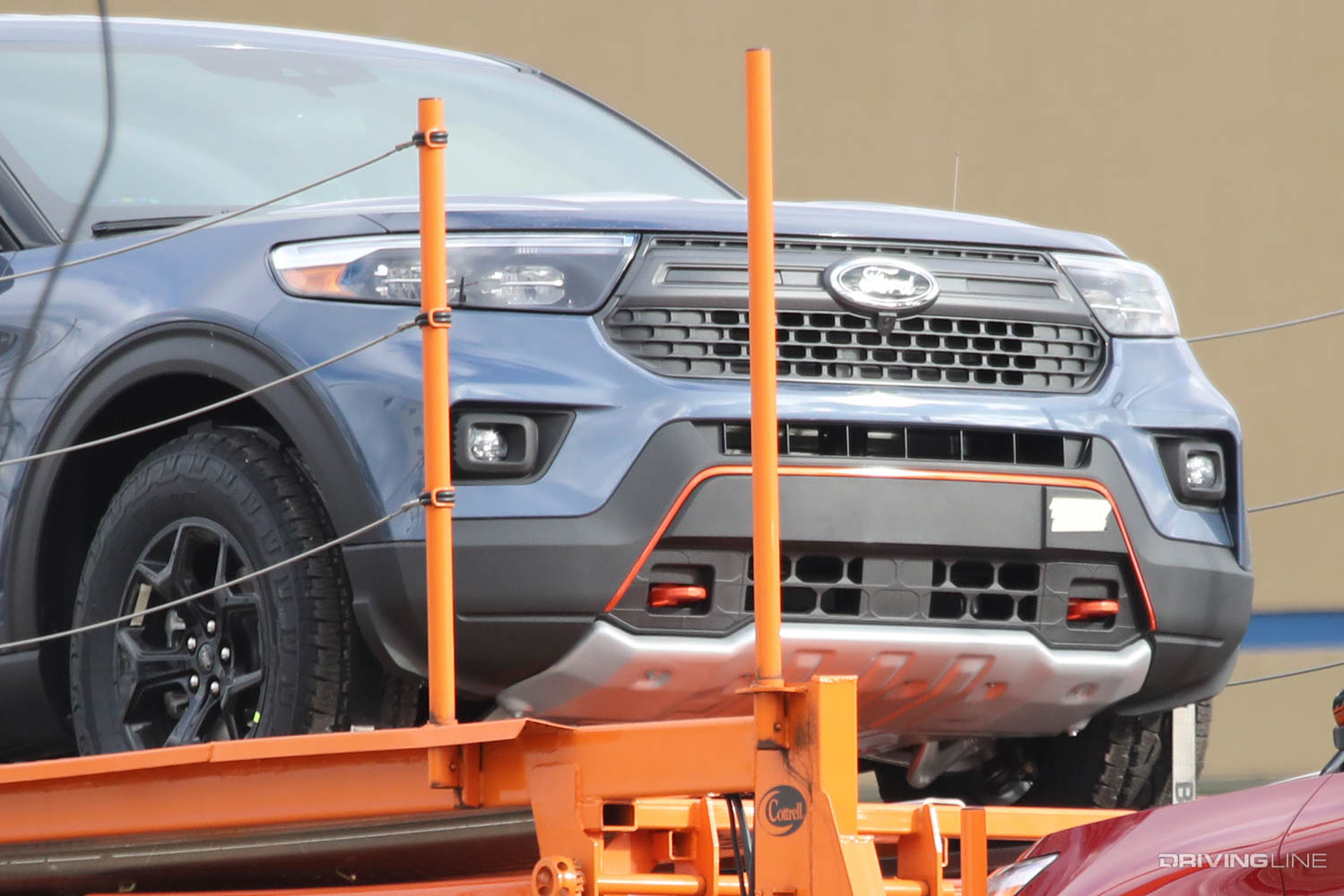 2022 Ford Explorer Timberline Spy Photos front end close up