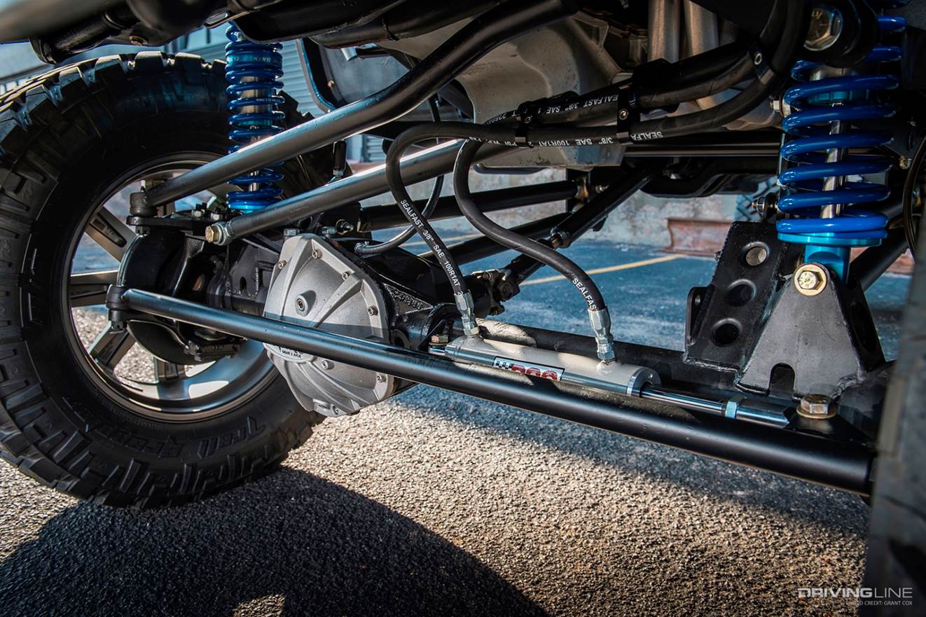 Suspension Closeup on GMC Crew Cab