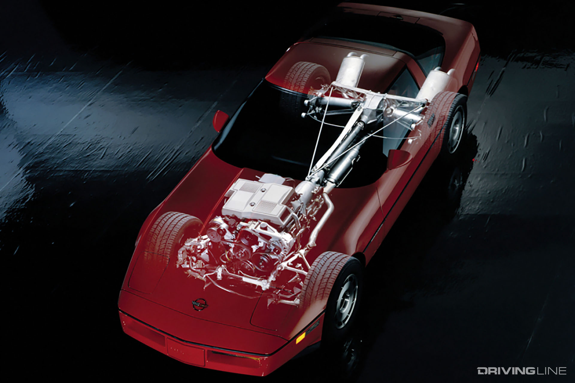 C4 Corvette Cut Away Photo