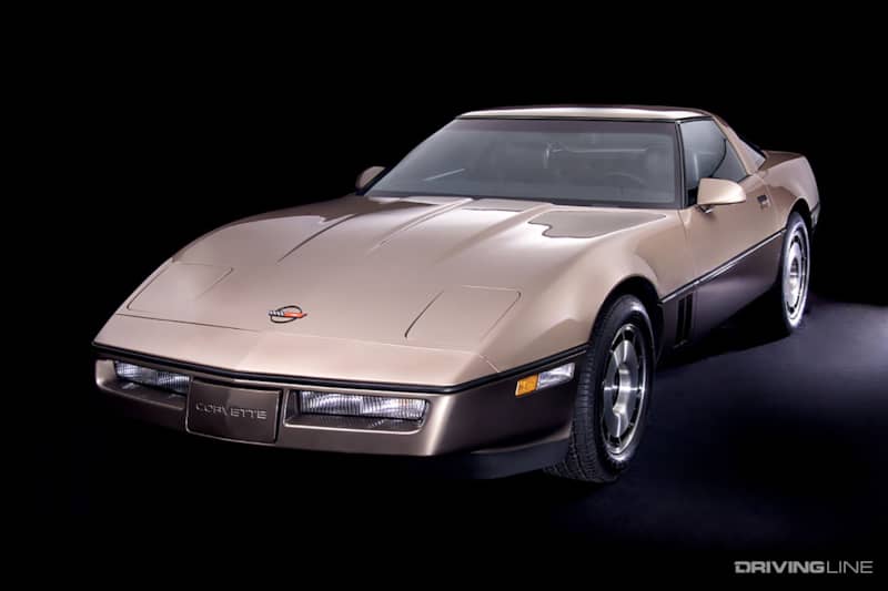 C4 Corvette Gold Front View
