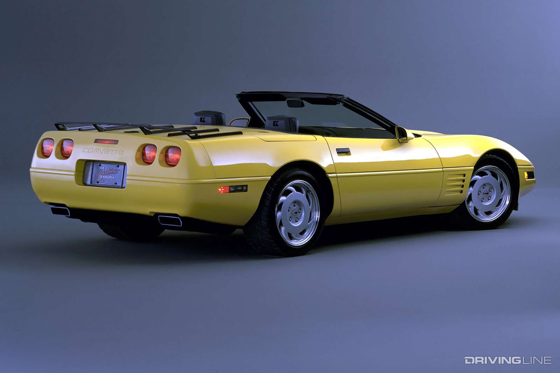 C4 Corvette Yellow Convertible