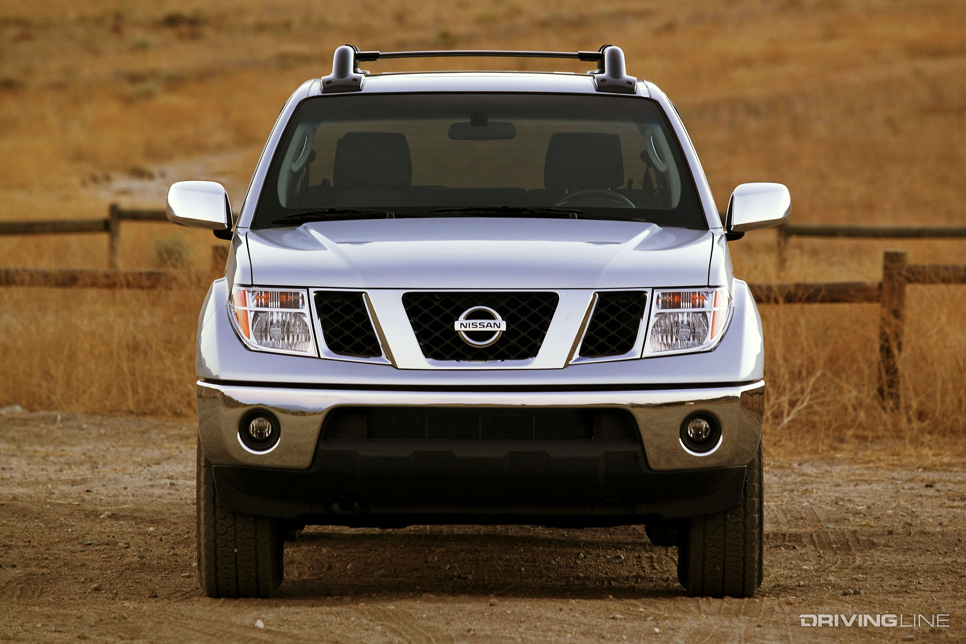 Nissan Frontier Silver Front View