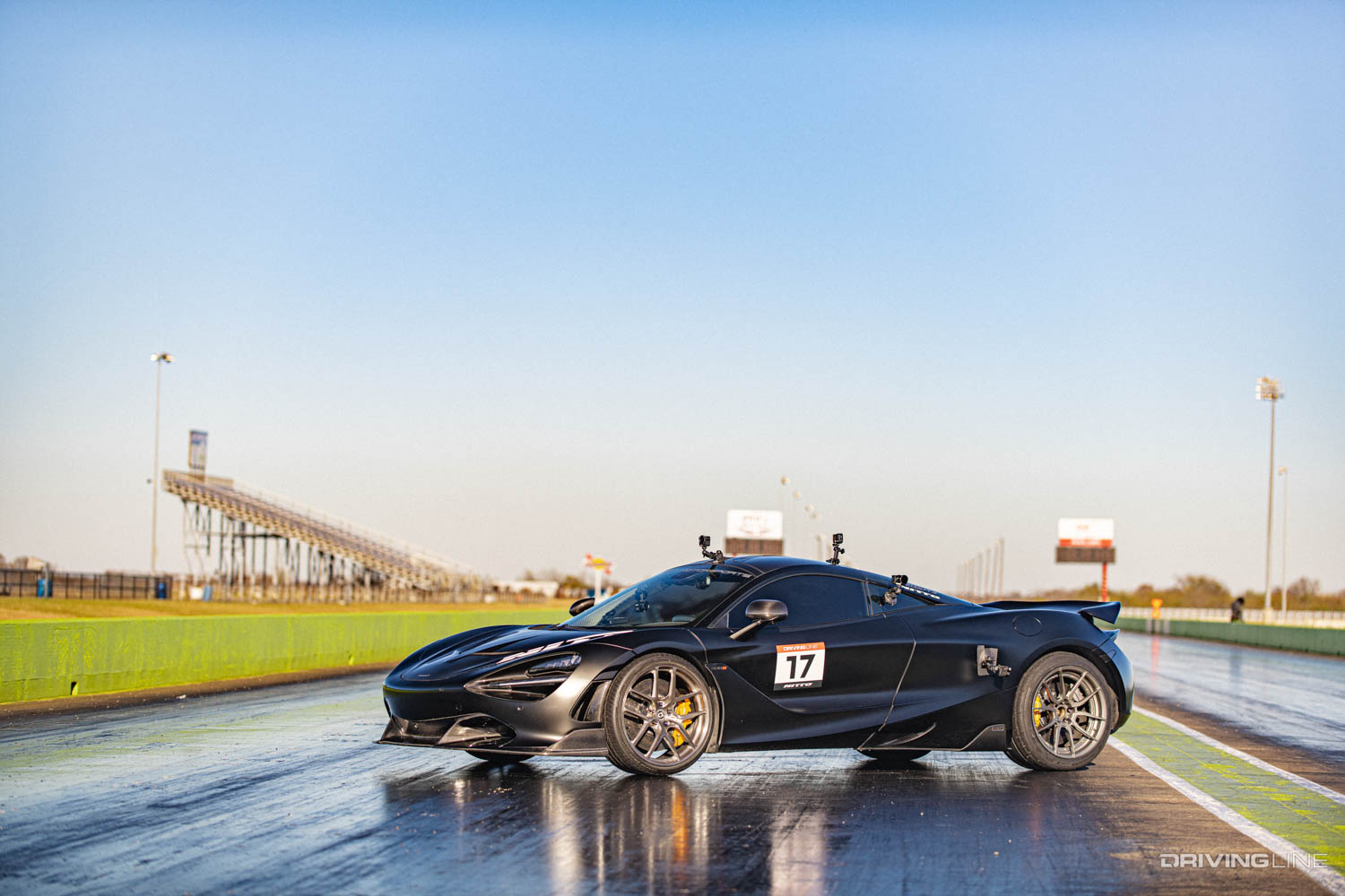 Mclaren 720S on a drag strip