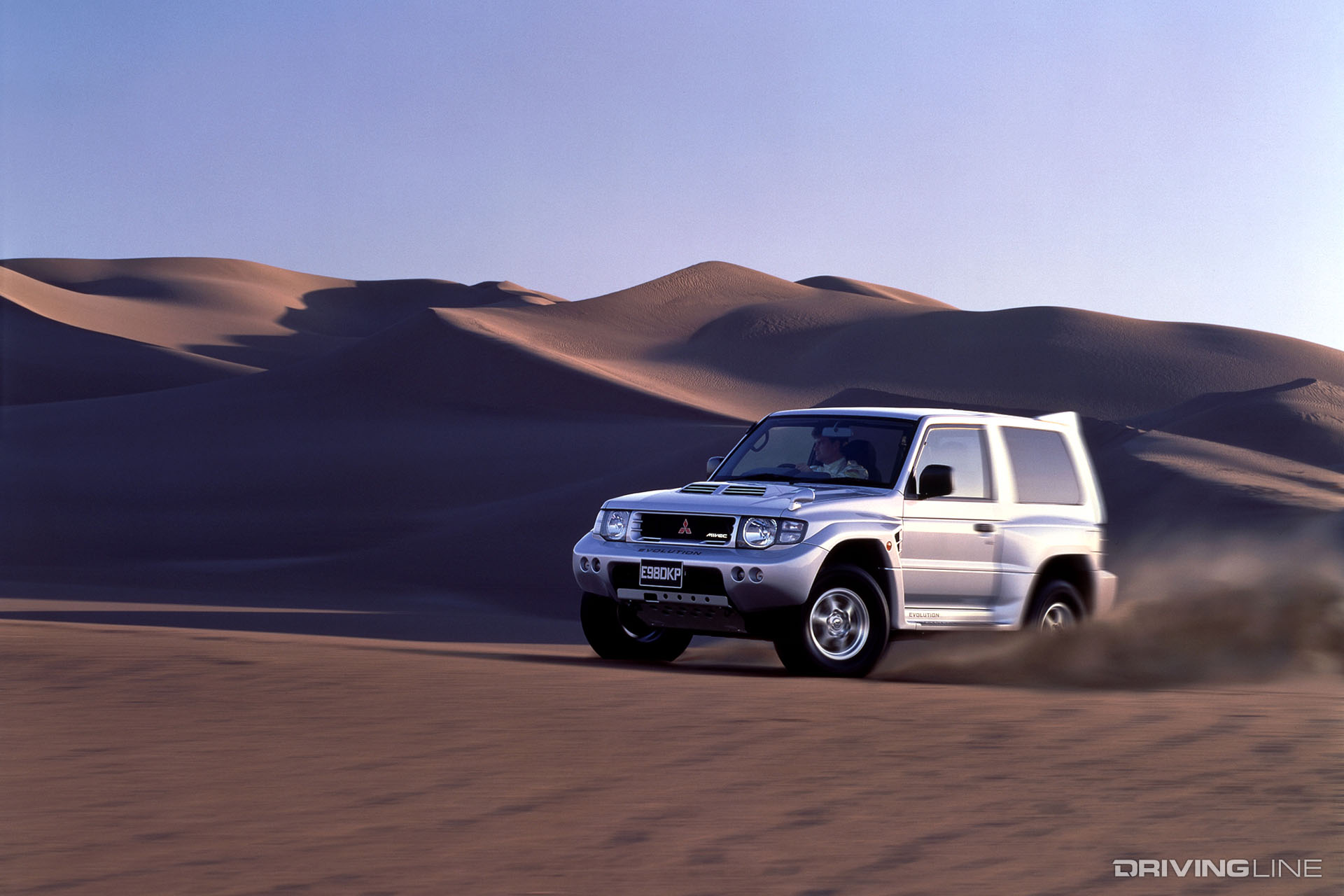 Mitsubishi Pajero Evolution in Desert