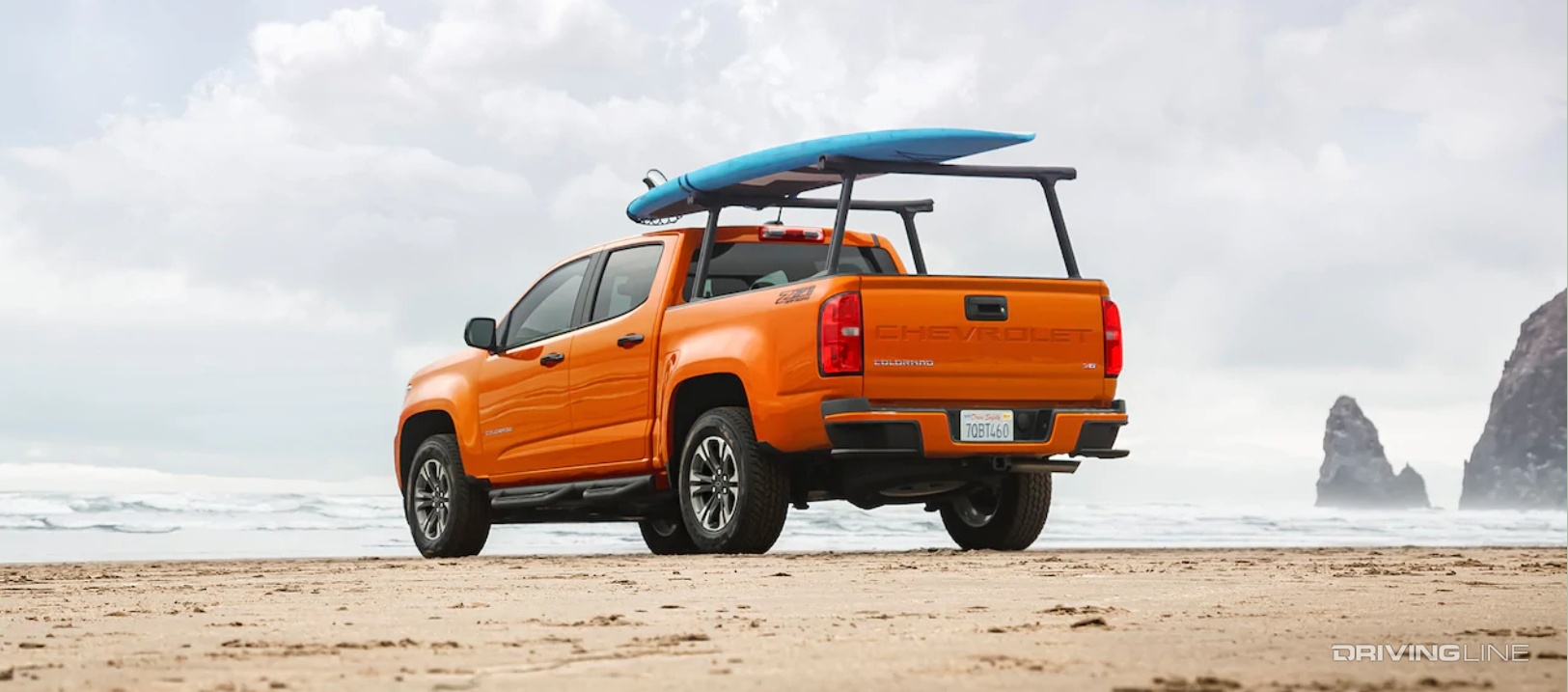 Chevrolet Colorado on beach