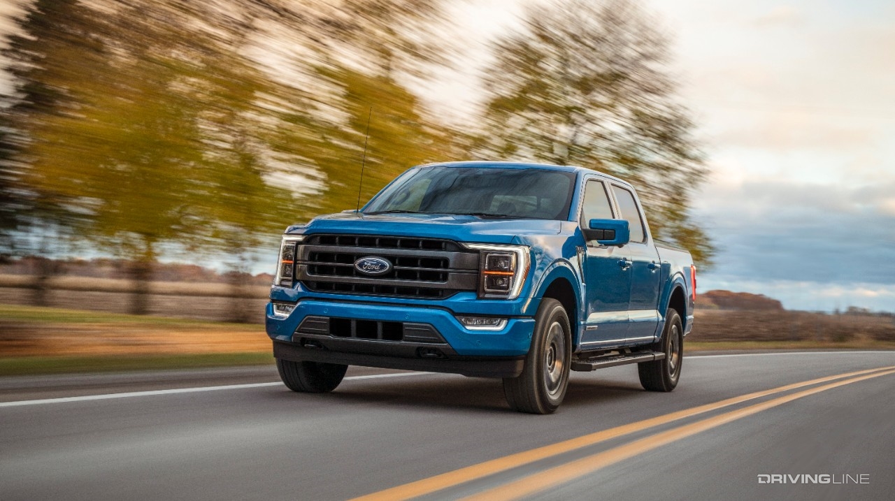 Ford F-150 Powerboost in blue