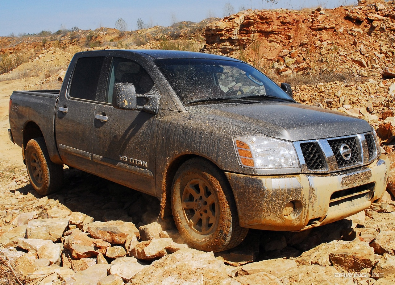 Nissan Titan in mud